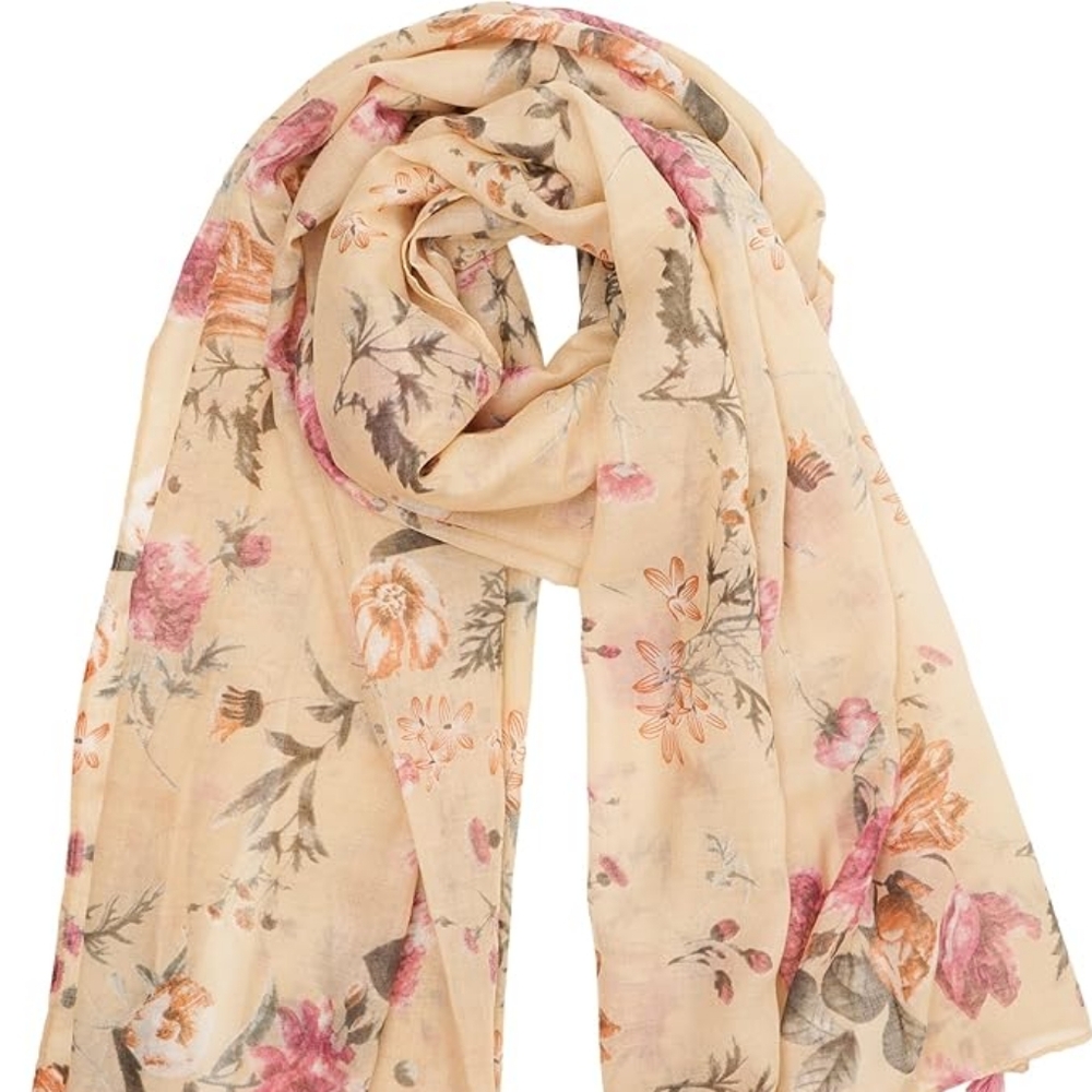 Large Fringe Shawl Wrap | Fall Winter Fashion Printed Scarf